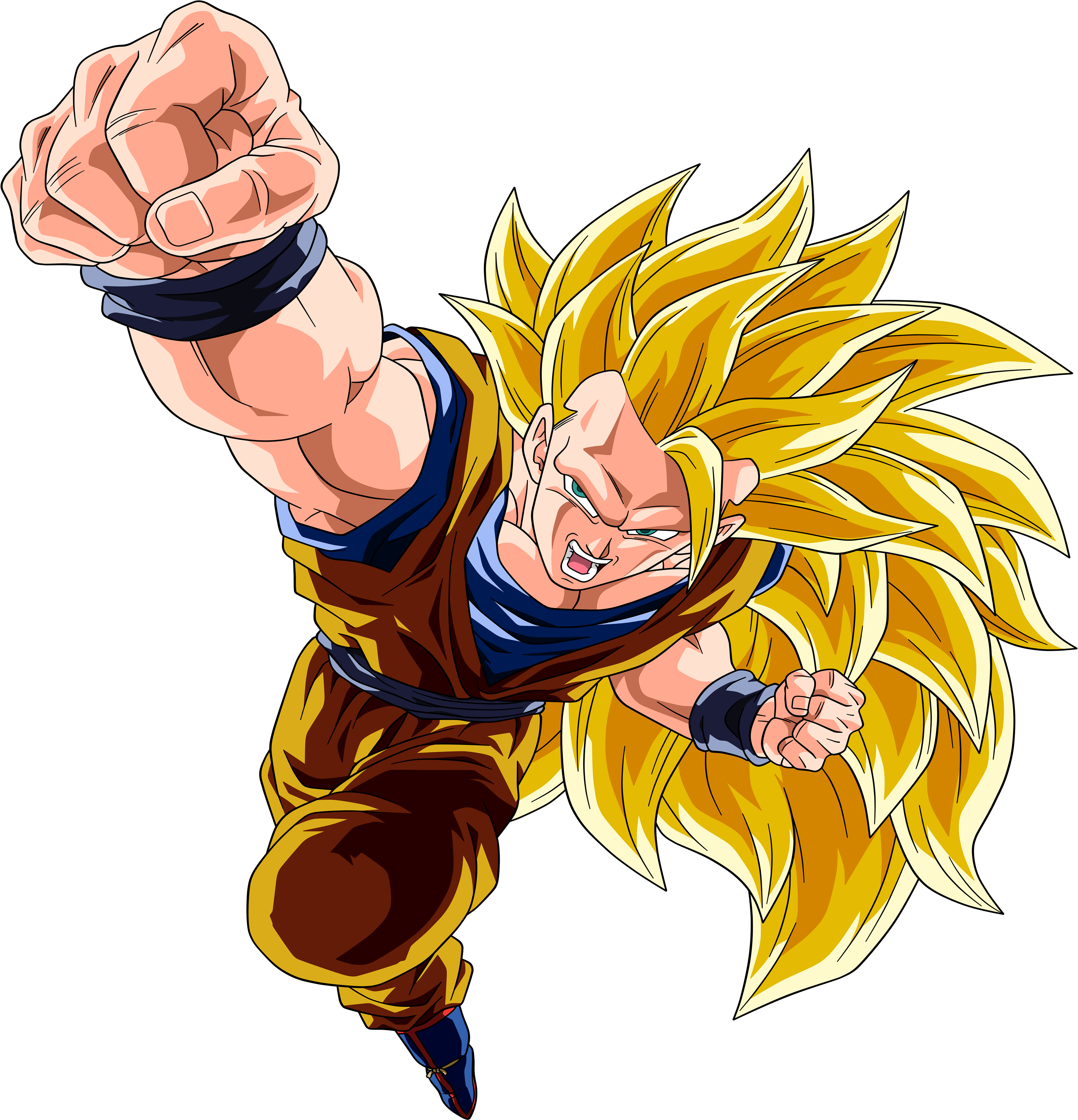 Wallpapers Id - - Imagenes De Goku Ssj 3 (5000x4000), Png Download