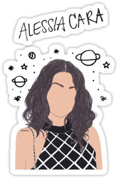 Alessia Cara Drawing By Heroicmendes On Instagram • - Alessia Cara Draw (375x360), Png Download