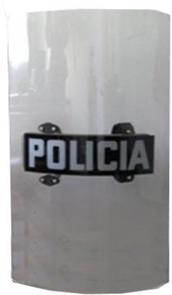 Escudo Antimotin - Escudo De Proteccion De Policia (341x430), Png Download