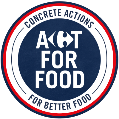 Act For Food By Carrefour - Carrefour Act For Food (399x400), Png Download