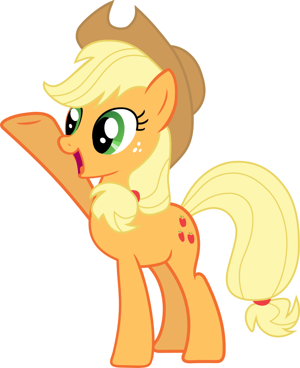 Woodstock, Raised Hoof, Safe, Simple Background, Solo, - My Little Pony Applejack Png (1000x1227), Png Download