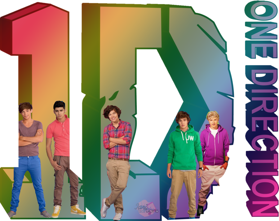 Download 1d Logo Colourfull Ipod Touch 6 Case Clipart - Logos De One Direction (900x714), Png Download