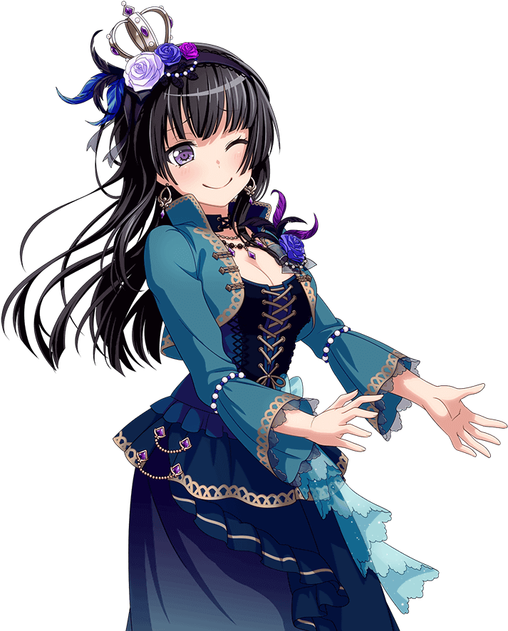Blue Roses In Harmony Transparent - Rinko Bang Dream (1024x1024), Png Download