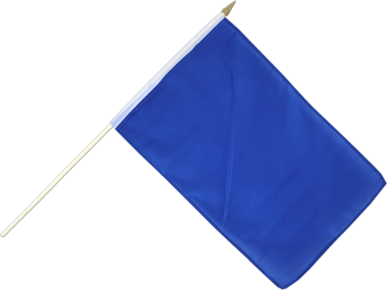 Hand Waving Flag 12x18 Blue Flag On Stick Full Size Png Download Seekpng