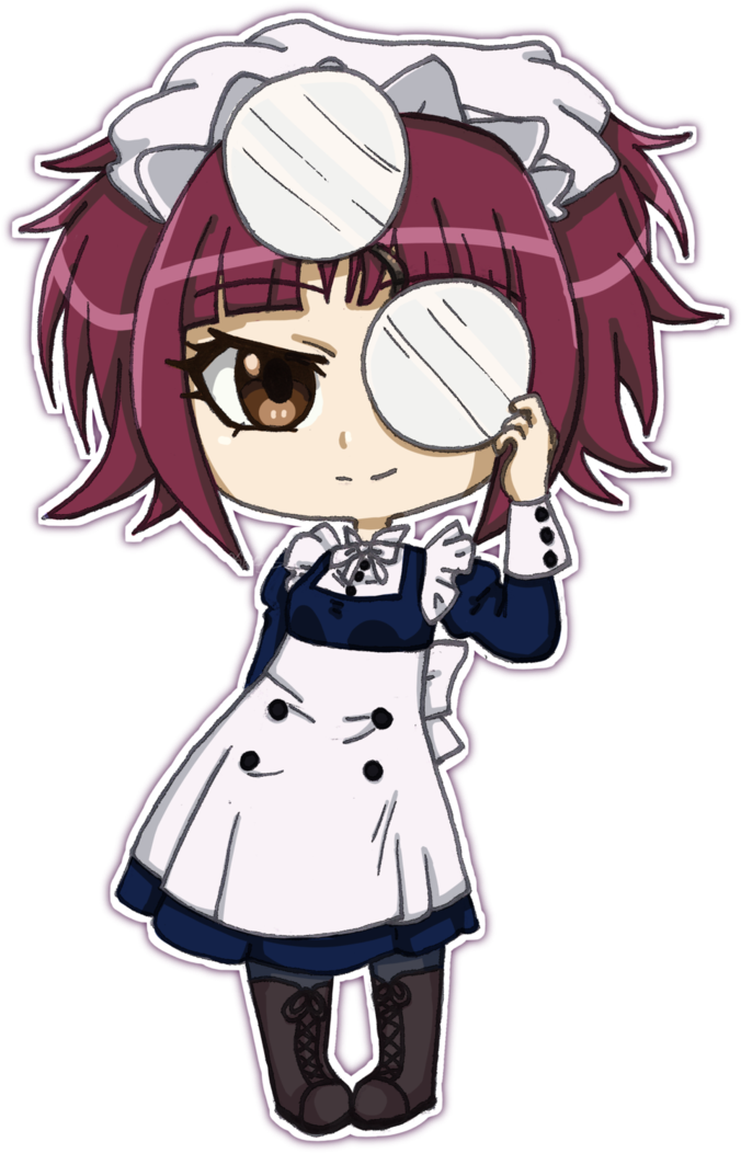 Mey Rin By Kizken-dab4ndw - Black Butler Mey Rin Chibi (720x1111), Png Download