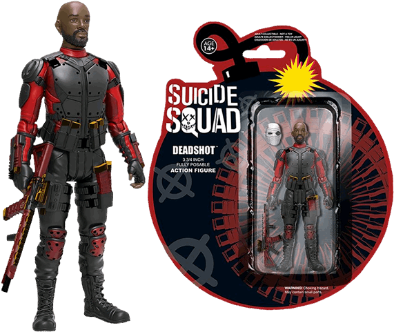 1 Of - Deadshot Action Figure Suicide Squad (600x600), Png Download
