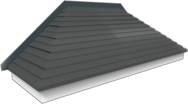 Tile Bay Window Roof - Bay Window Roof Canopy (700x776), Png Download