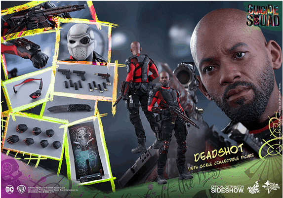 1 Of - Hot Toys Suicide Squad Deadshot (600x600), Png Download