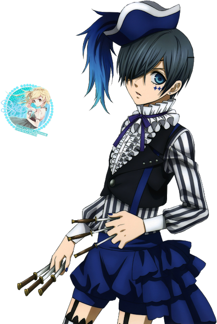 Black Butler Ciel - Kuroshitsuji Book Of Circus Ciel (530x657), Png Download