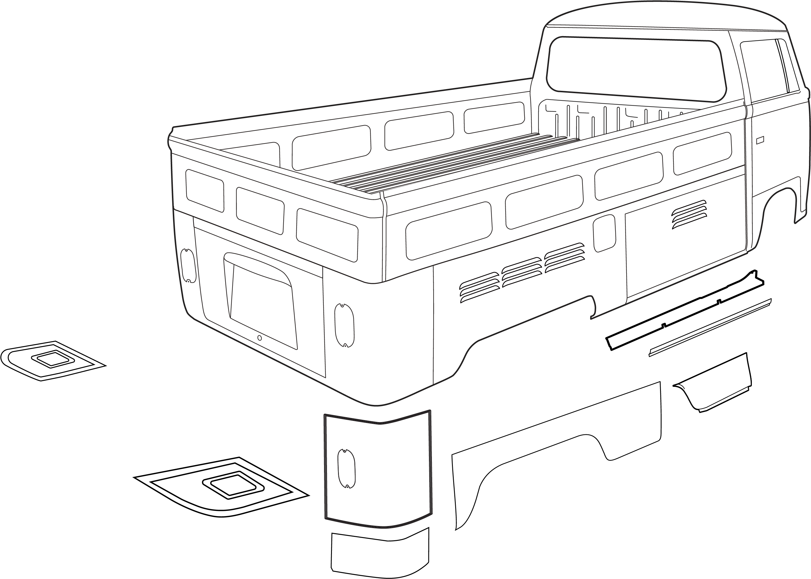 Lorem Ipsum - Pickup Truck (3558x2045), Png Download