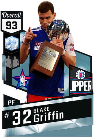 '11 Blake Griffin Diamond Card - Reggie Miller Nba 2k17 (325x475), Png Download