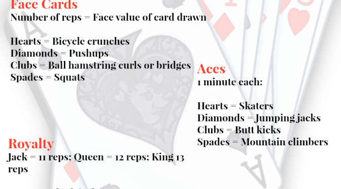 Deck Of Cards Workout - Wine (672x372), Png Download