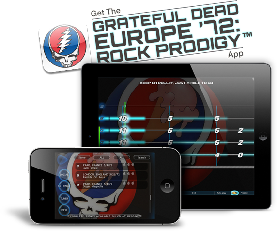 Grab Your Guitar And Jam Along With The Dead - Europe '72 (580x477), Png Download