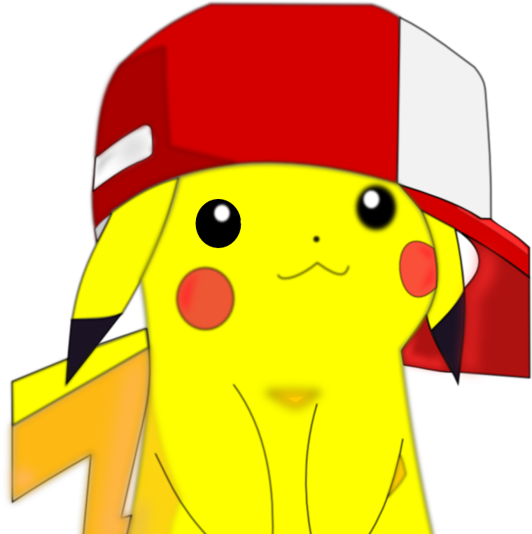 Photo - Pikachu With Ashes Hat (530x532), Png Download
