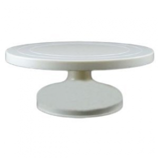 White Standard Cake Display Turntable - Coffee Table (600x315), Png Download