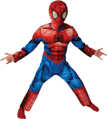 Let Your Little Ones Spider Senses Be Unleashed In - Ultimate Spider-man Deluxe Costume For Children Kids (366x580), Png Download