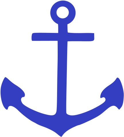 Anchor Pictogram Blue - Anchor Symbol In Christianity (495x600), Png Download