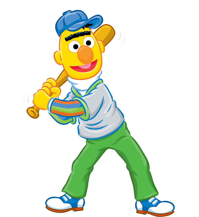 Sesame Street Clip Art - Bert Sesame Street Png (816x910), Png Download