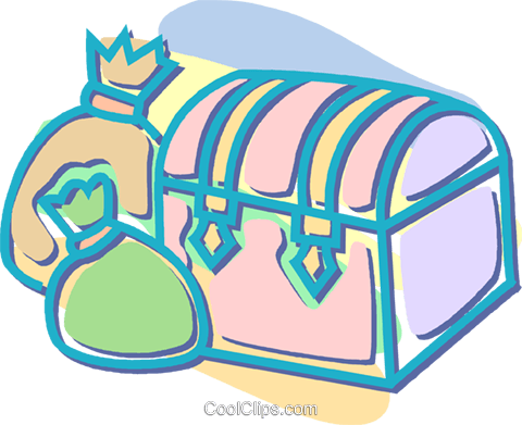 Money Clipart Chest - Money Bag (480x391), Png Download