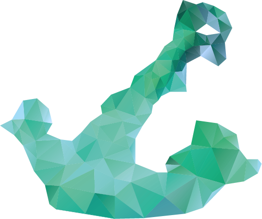 Blue Anchor Logo - Design (537x449), Png Download