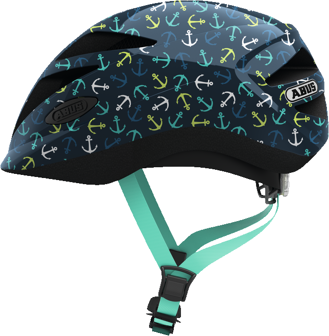 1 Blue Anchor M - Abus Hubble 1.1 Children's Helmet (640x655), Png Download