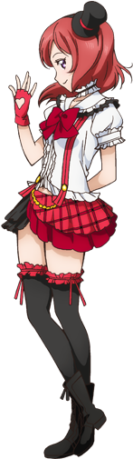 Nishikino Maki Character Profile - Maki Nishikino Idol (282x544), Png Download