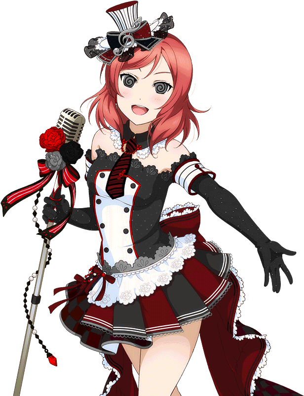 Maki Nishikino Cafe Maid (698x865), Png Download