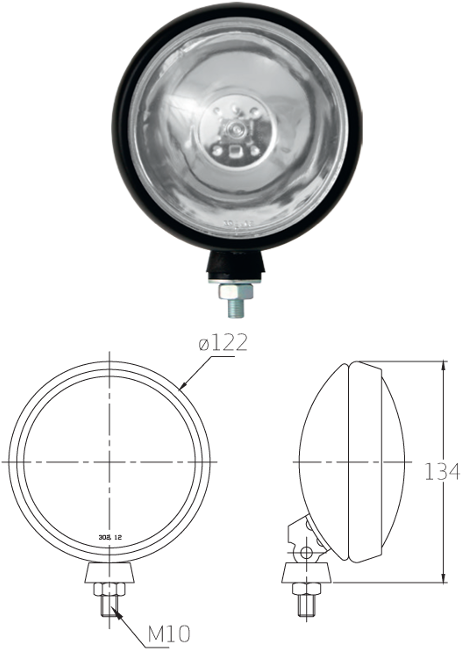 With H3 100w Bulb - Lighthouse (500x695), Png Download