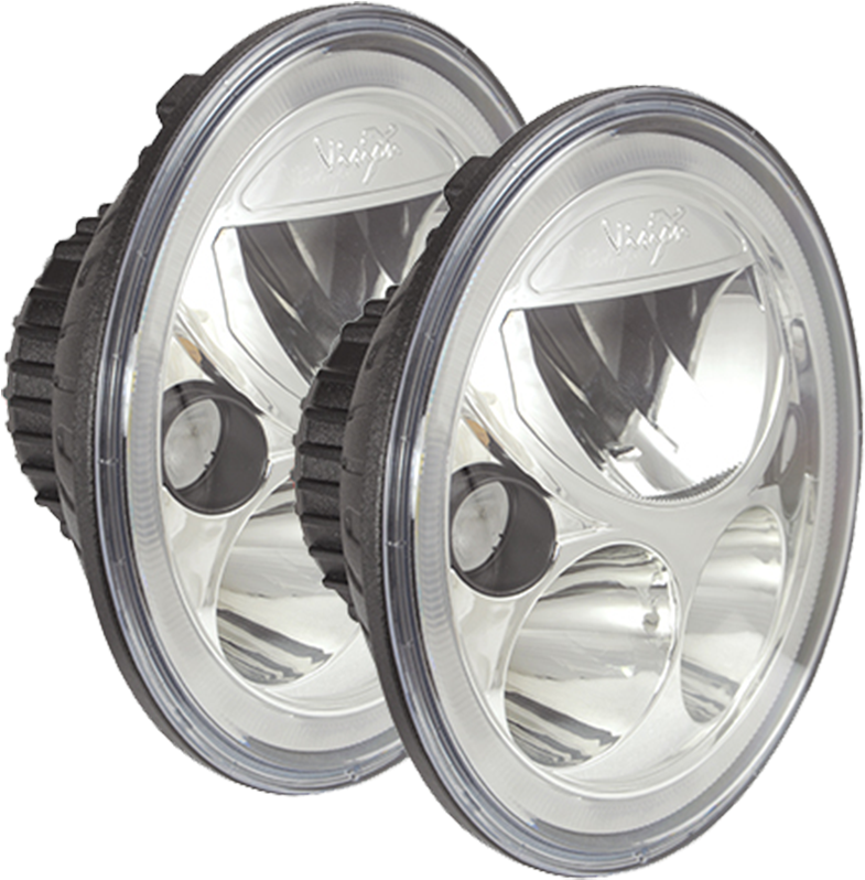 Lighting Technologies - Classic 7 Led Headlight (800x800), Png Download