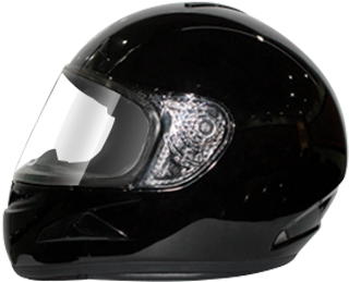 Yamaha Full Face Monotone Helmet - Motorcycle Helmet (360x349), Png Download