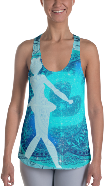 Sailor Mercury Anime Kawaii All-over Print Tank, Ladies - Shirt (600x600), Png Download