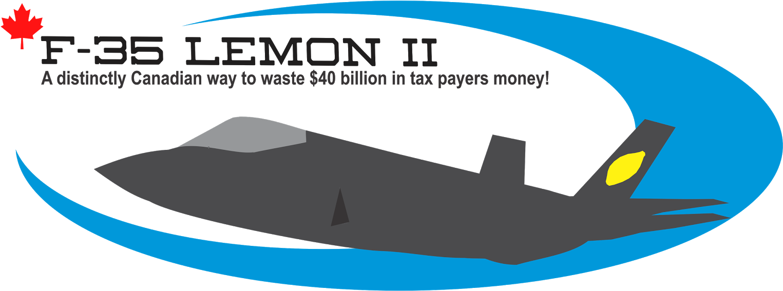F-35 Lemon Ii - Canada (1600x693), Png Download