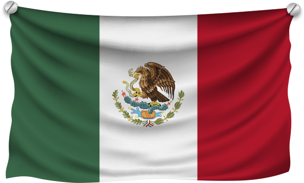 Constancio - Mexico Flag Cutout (600x375), Png Download