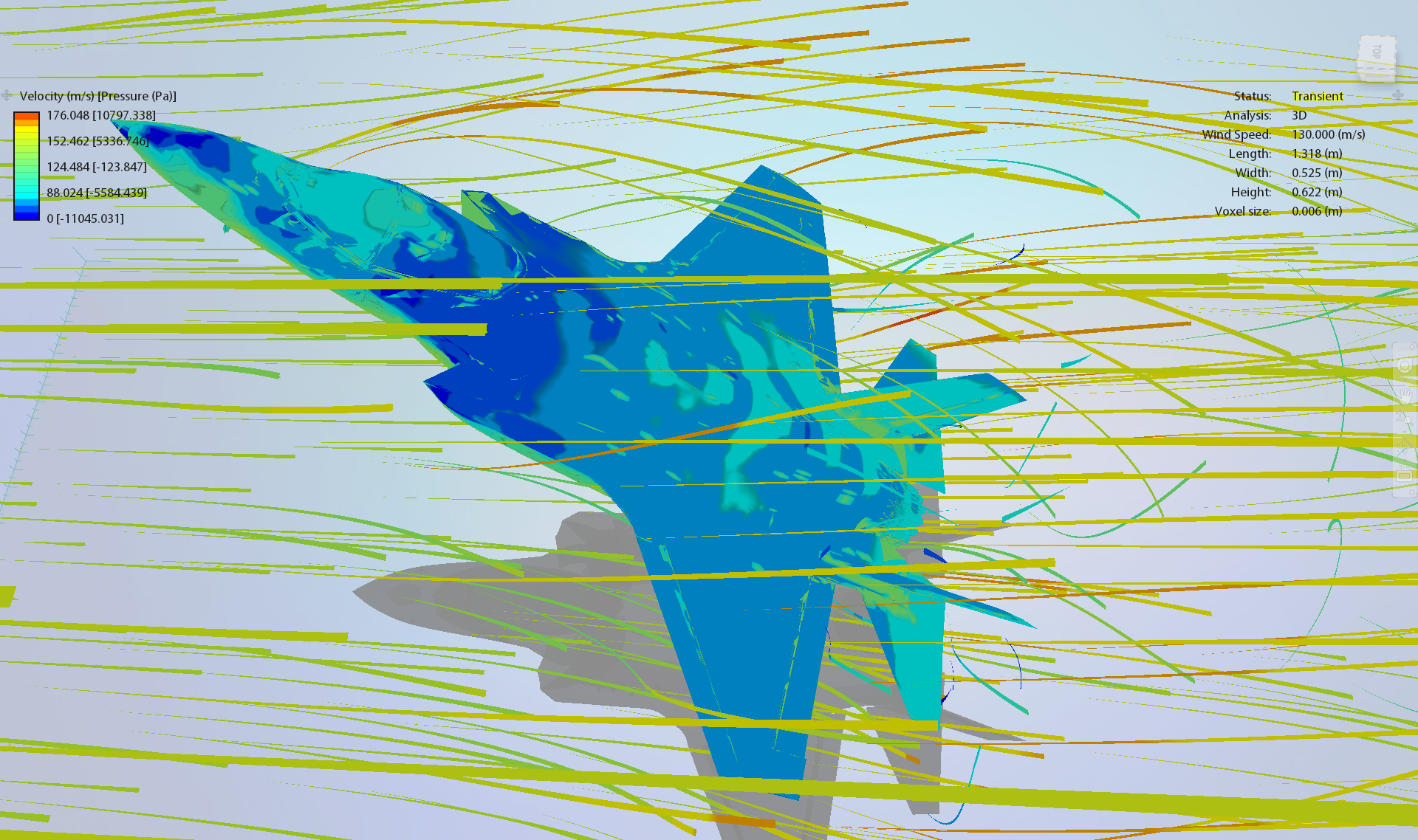 The Intakes In Particular Cause A Significant Low Pressure - F 22 Raptor Cfd (1920x1138), Png Download