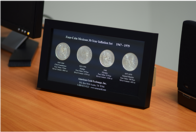 Mexico Silver Peso Inflation Set, Bu - Silver (400x400), Png Download