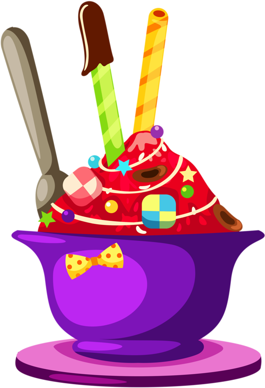 Dulces, Helados Especiales, Golosinas, Cupcakes, Dulces - Illustration (559x800), Png Download