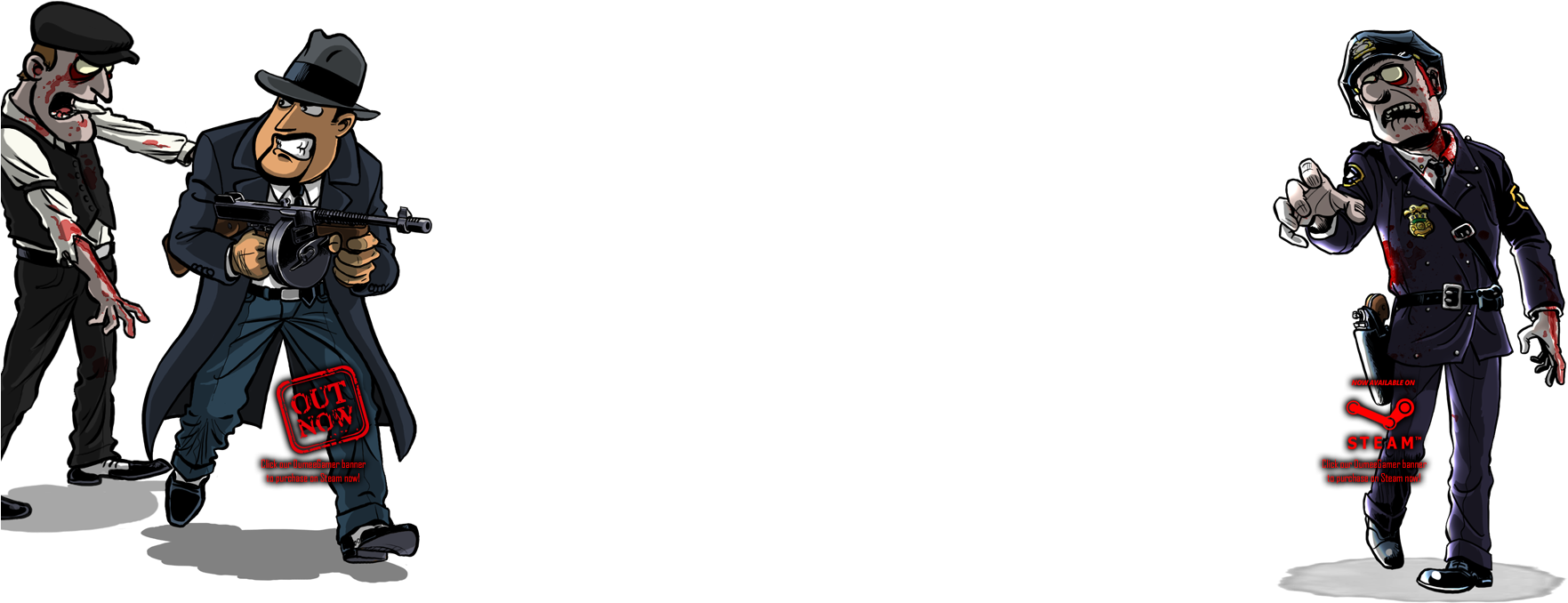 Hq - Guns Gore And Cannoli Characters (1920x1080), Png Download