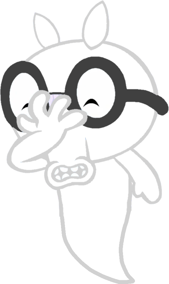 Ghost Sniffles Facepalm - Sniffles (860x1110), Png Download