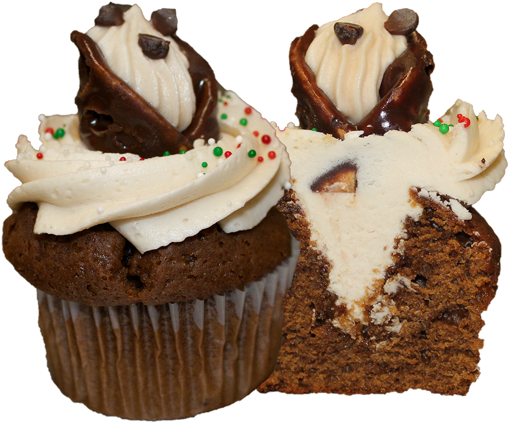 Gingerbread Cannoli - Cupcake (1024x1024), Png Download