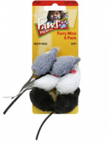 Paws Furry Mice Cat Toy - Paws Premium Furry Jitter Ladybug #79061 Dog Toy 1 (736x460), Png Download