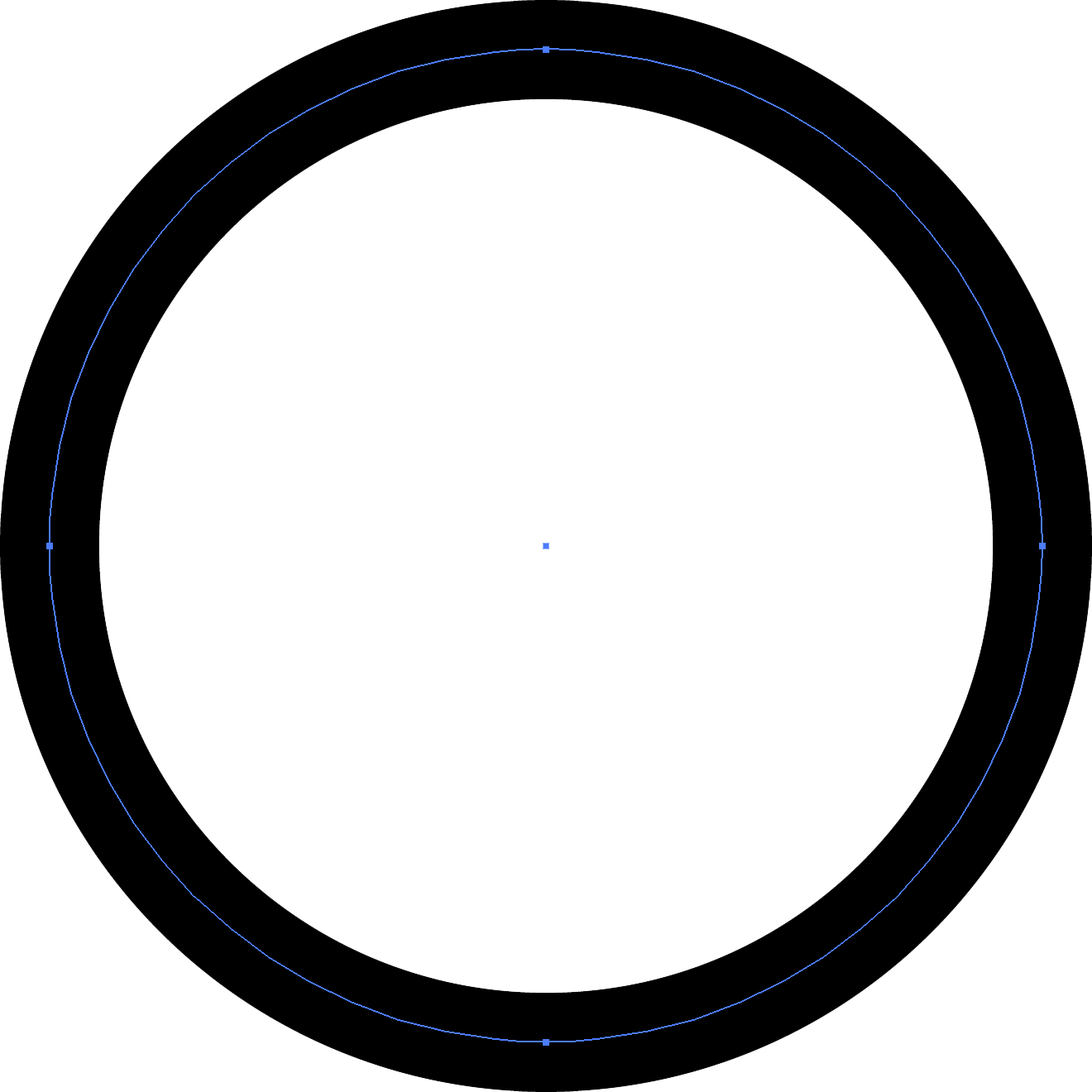 The Stroke Width Is Calculated Outwards In Both Directions - Css Circle Transparent Background (1320x1320), Png Download