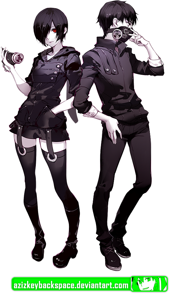 Kaneki Touka - Tokyo Ghoul Touka Gas Mask (588x1000), Png Download
