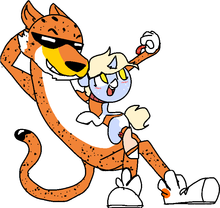 Cheetos Gifs Tenor - Gay Chester The Cheetah (750x710), Png Download