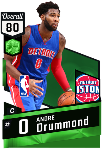 Andre Drummond Emerald Card - Manute Bol Myteam Card (325x475), Png Download