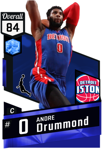 '13 Andre Drummond Sapphire Card - Team Logo Detroit Pistons (325x475), Png Download