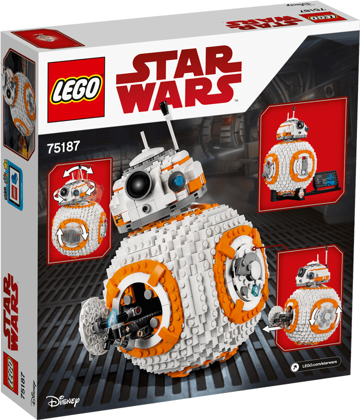 Lego Star Wars Bb-8™ - Lego 75187 - Bb-8 (1488x837), Png Download