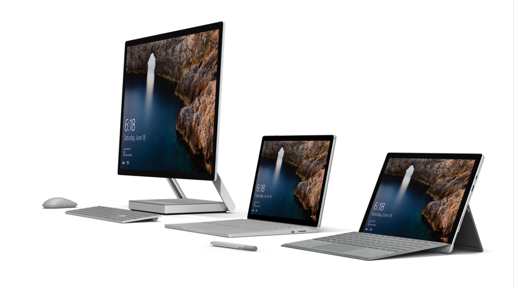Microsoft Surface - Microsoft Surface Studio (1000x562), Png Download