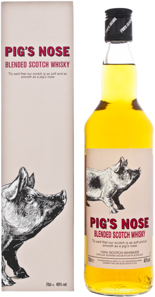 Pigs Nose Blended Scotch Whisky, 0,7 L, 40% - Pig's Nose Blended Whisky (330x600), Png Download
