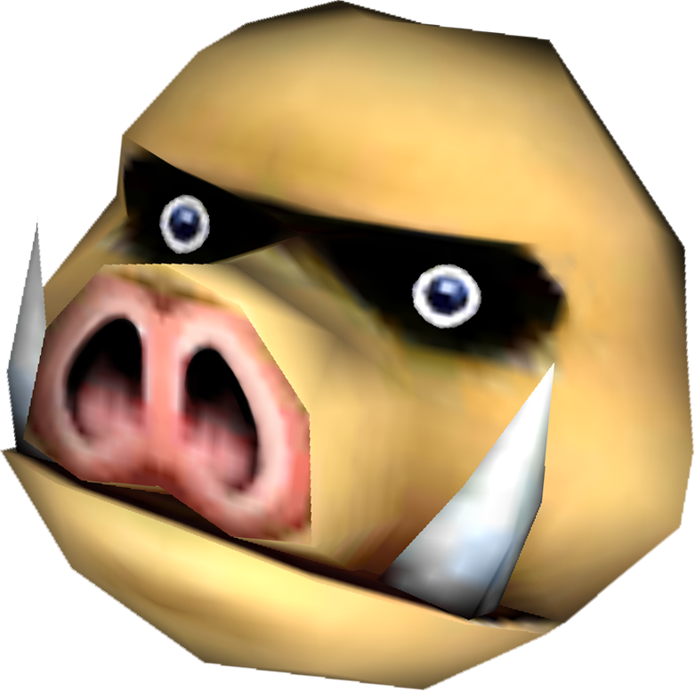 Majoras Mask Pig Mask (781x776), Png Download