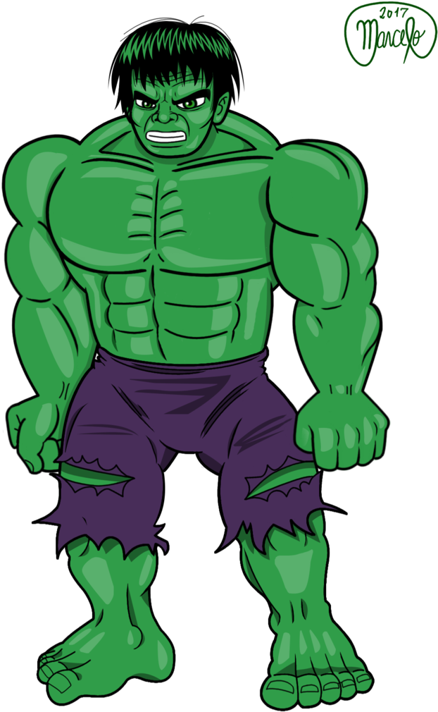 Hulk Vector By Marcelopaiva - Халк Вектор (753x1060), Png Download